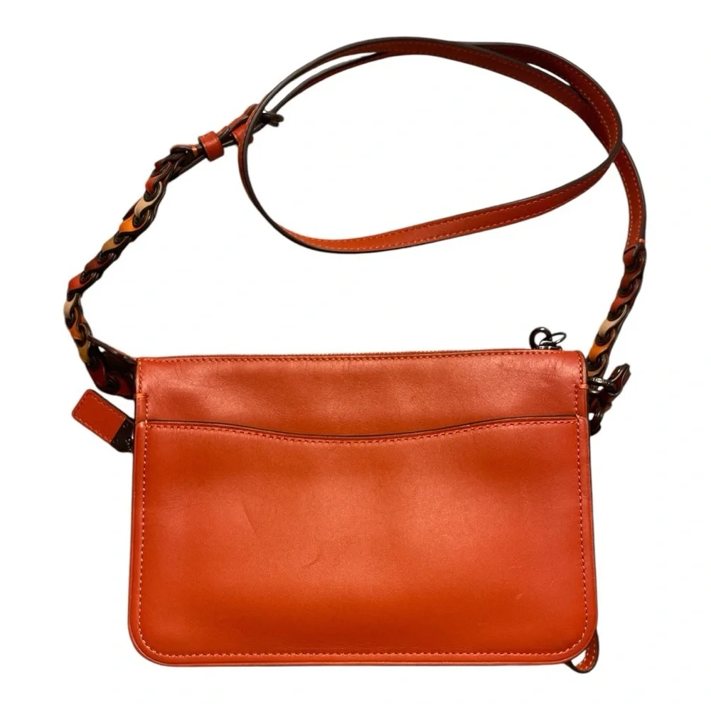 COACH 1941 Link Detail Soho Crossbody in Vermillion EUC - Picture 2 of 8